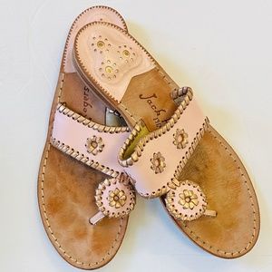 Jack Rogers Flat Sandal Pink/Rose Gold Size 8.5M